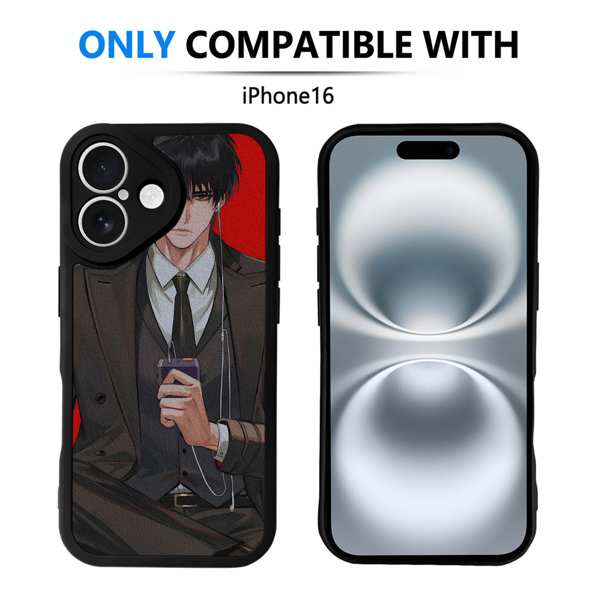 （画像用） SLAM DUNK／スラムダンク 【iPhone 16シリーズ対応】シリコンスマホケース（レザー調） 材質：シリコン